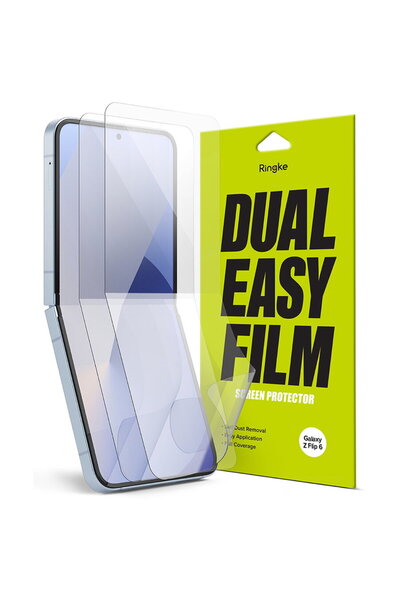 Ringke Προστατευτική μεμβράνη για Samsung Galaxy Z Flip6 (σετ 2) - Dual Easy ...