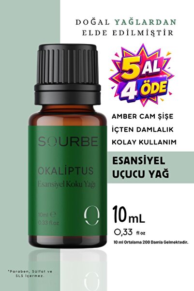 SOURBE Okaliptus Esansiyel Uçucu Koku Yağı Buhurdanlık Yağı Ortam Oda Kokusu ...