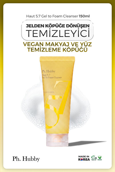 Jelden Köpüğe Dönüşen Vegan Makyaj ve Yüz Temizleme Köpüğü 150ml