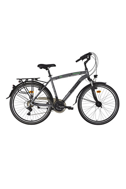 Bisan COMFORTLİNE ERKEK ŞEHİR BİSİKLETİ 48CM V 26 JANT 21 VİTES METALİK GRİ Y...