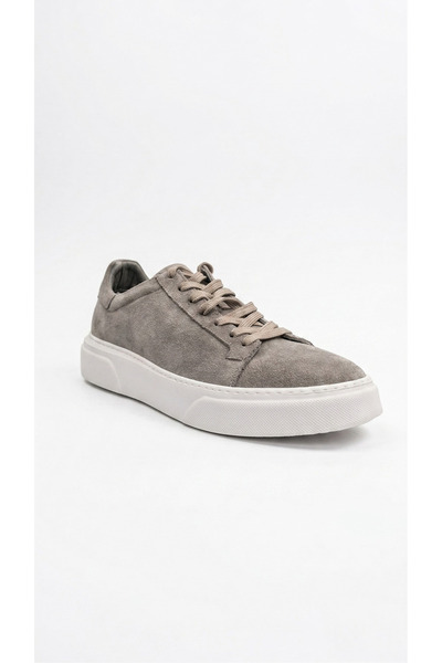 Ustalar Ayakkabı Çanta Grey-White Suede Genuine Leather Sneaker Shoes 632.2501