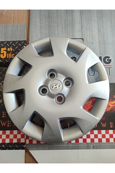 Universal 15"inç Hyundai İ20 Uyumlu Jant Kapağı 4'lü Takım Amblem Hediyeli