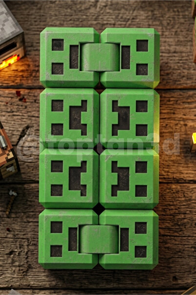 Toptan3D Stres Küpü, Yeşil Surat Stres Küpü, infinity cube