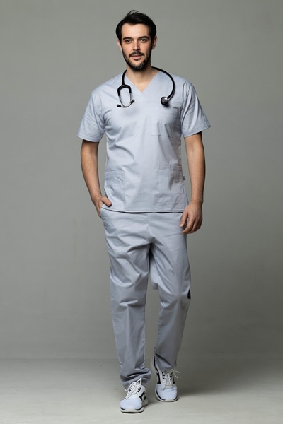 tag Costum medical premium MEN COTTON STRETCH pentru barbati, Bumbac flexibil...