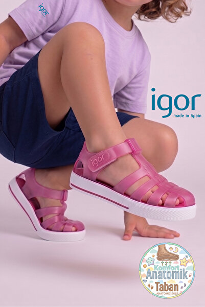 IGOR Star Baby Girl & Kids Sandals S10171 Fuchsia