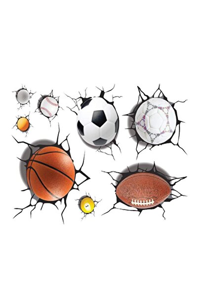 ORIGINAL DEALS Autocolante decorative cu mingi sportive - fotbal, volei, basc...