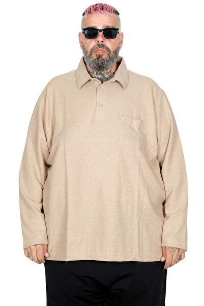 ModeXL Mode XL Mărime mare pentru bărbați Swea tricou Guler polo cu mânecă lu...