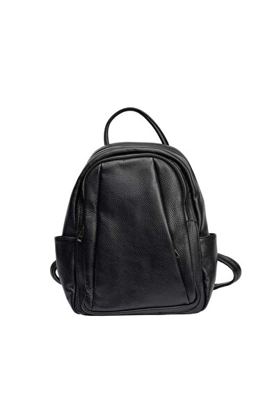 TORO NERO Rucsac negru din piele naturală pentru femei Ariana
