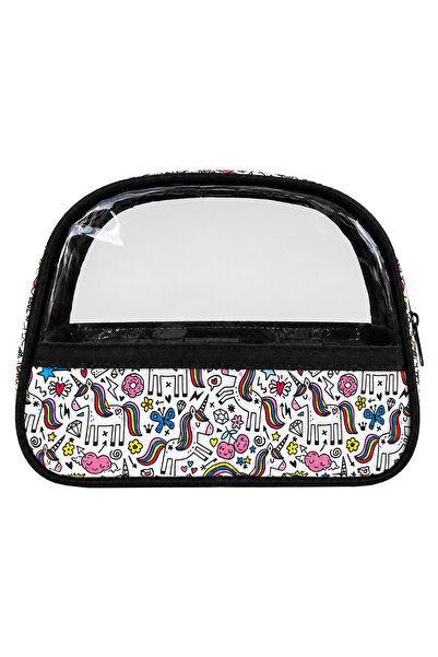 Wallery Bags Corded Fabric Transparent, Accessories & Makeup Bag