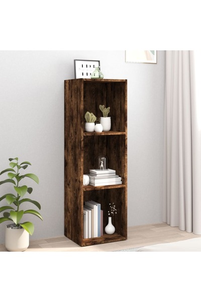 Concept Bibliotecă/dulap TV stejar afumat, 36x30x114 cm, lemn prelucrat