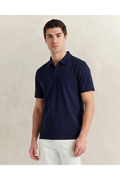 Gant Erkek Lacivert Regular Fit Polo Yaka T-Shirt