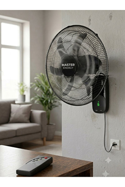 by forever Master Duvar Vantilatörü 18” 6 Hız Ayarı Uzaktan Kumandalı 60 W 3 ...
