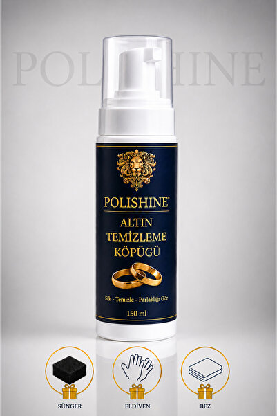 POLİSHİNE Altın & Çelik Takı Temizleme ve Parlatma Köpüğü 150 ml | Anında Par...