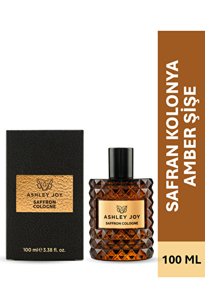 ASHLEY JOY Safran Kolonya Amber Cam Şişe 100 ML