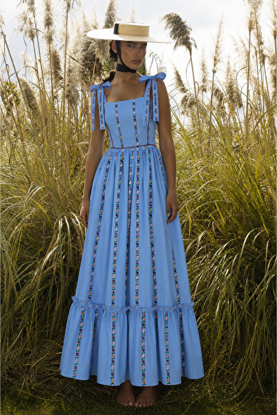 LAULEİ Maya Maxi Dress Blue