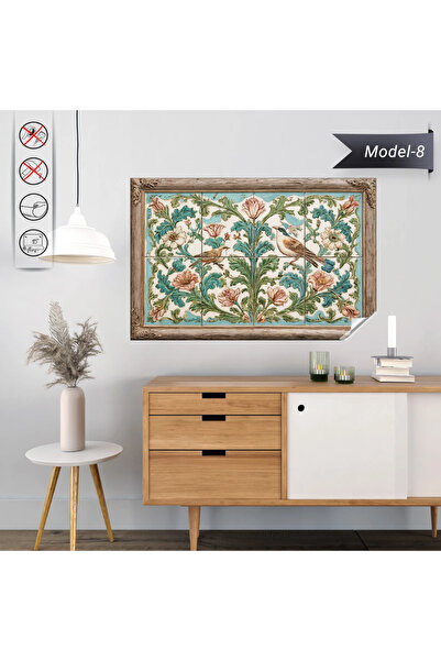 Akıllı Kağıt Statik Tutunma Özellikli Tablo - Poster Çini (Model- 8)