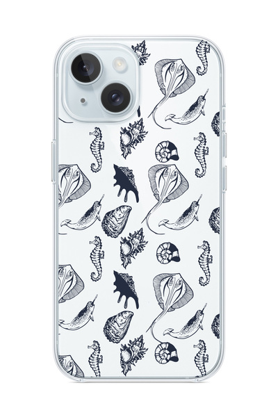 3GEN CASE İphone 13-İphone 14 Uyumlu Desenli Şeffaf Silikon Kılıf