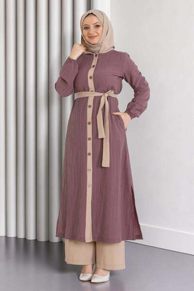 Missvalle Σετ με κουκούλα και κουμπιά Dusty Rose 19238