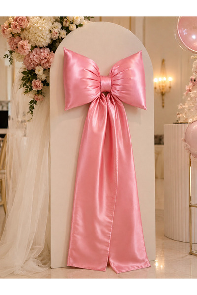Cherry Bloom Cotton Saten Fiyonk yastık 150 cm kuyruklu