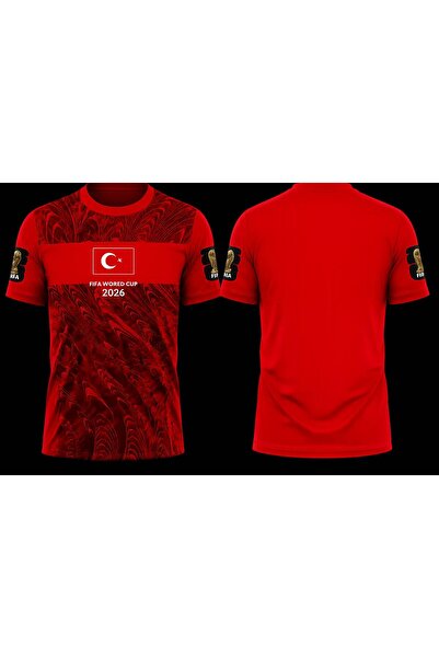 yenteks TÜRKİYE Forması FIFA 2026 YETİŞKİN FORMA UNISEX KIRMIZI