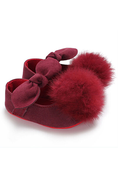 drool Balerini bebelus cu pampon (Culoare: Rosu, Marime: 1)