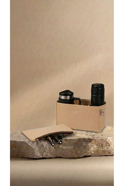 MARJİNAL W CLUB Μπεζ Χρώμα Πλαϊνή Τσάντα Clutch Cantali με Εσωτερική Οργάνωση