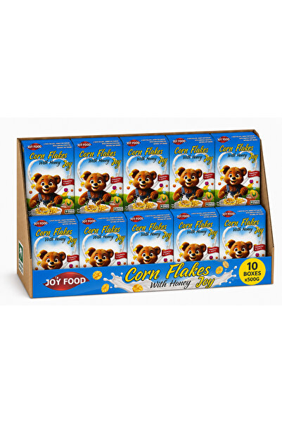 joyfood رقائق الذرة بالعسل 500 جرام - عبوة متعددة تحتوي على 10 عبوات عائلية ل...