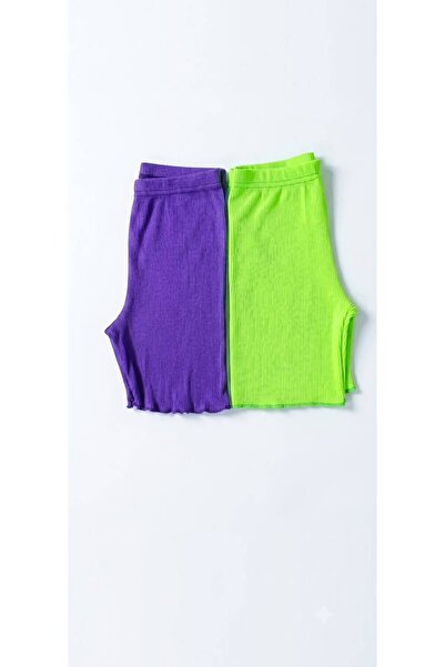 FUN KIDS COLTHINIG Κοριτσίστικο Σετ 2 τεμαχίων Σορτς Καμιζόλα με Ραβδώσεις