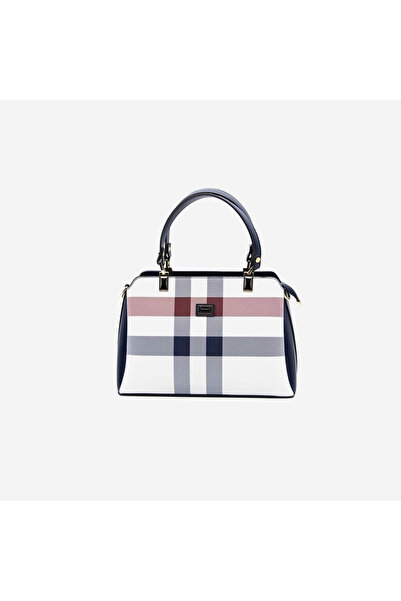 Silver Polo Women's / Girls' Sp972-M3 Handbag White-Navy Blue
