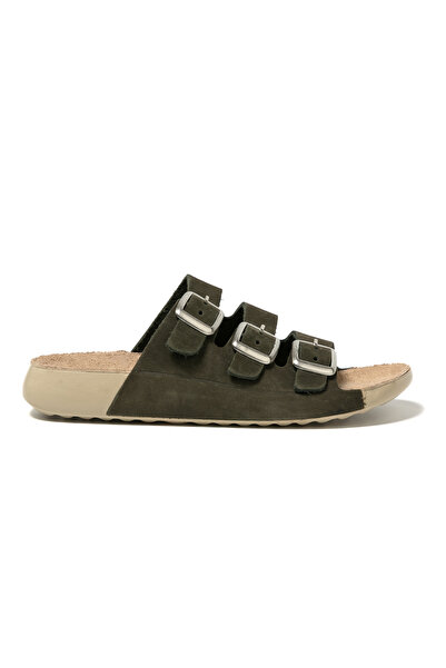 John May Women / Girls Slippers Mar-25Y-050-P29 John May Khaki Nubuck