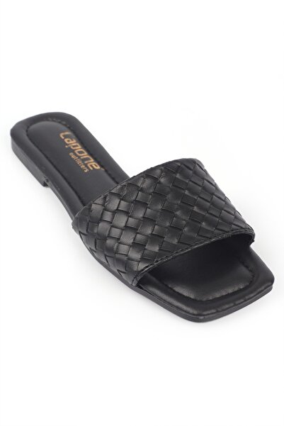 Capone Outfitters Knitted Patterned Short Heeled Women's Slippers