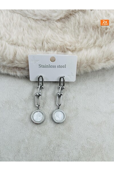 Bozhi Steel Earrings Elegant Gift That Complements the Office Style Stylish