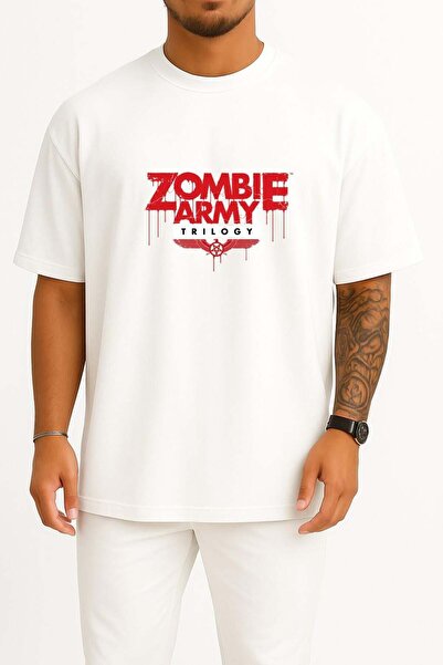 Bahriyeli Collection Oversized Zombie Army Trilogy Sniper Elite Chest Designe...