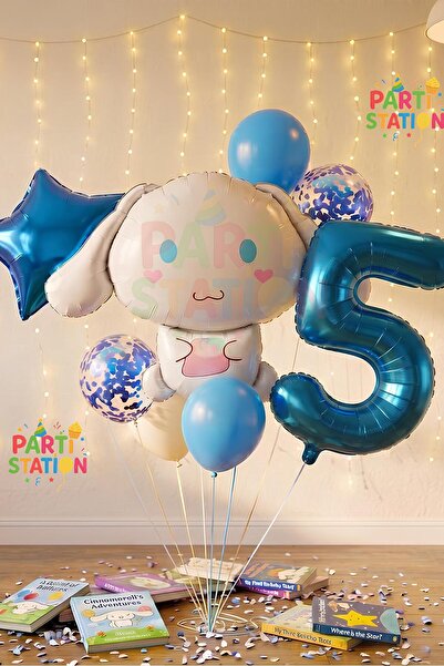 Parti Station Sanrio Kuromi Cinnamon 5 Yaş Balon Set Anime Hello Kitty Kuromi...