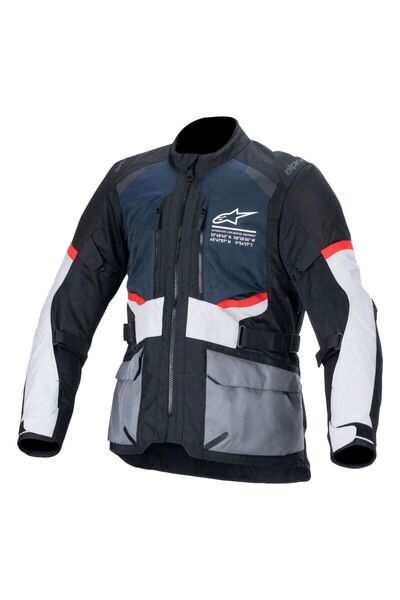 Alpinestars Andes Air Drystar Korumalı Motosiklet Montu Siyah Gri Mavi
