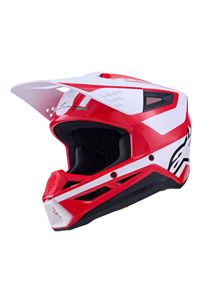 Alpinestars SM3 Heath Off-Road Kaskı Kırmızı Siyah