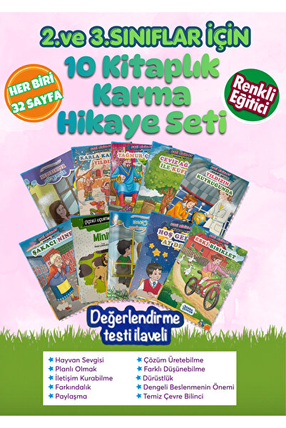 GÖNÜL YAYINCILIK Karma Hikaye Seti 10 Kitap 2.ve3. Sınıflar için