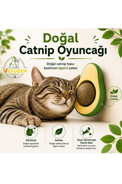 VETUGEN DOĞAL KEDİ NANELİ AVOKADO KEDİ OYUNCAĞI