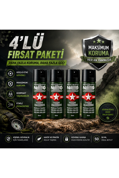 Alice&Co 4 Adet Premium Body.guard® Bib.err Ga.z.ı 50 ml (SKT 04/2031)