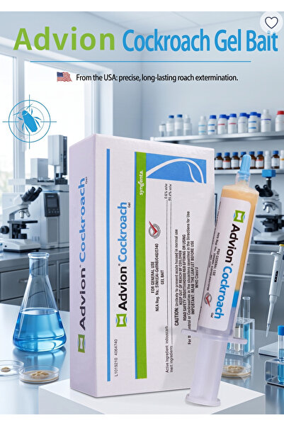 Syngenta Advion طُعم جل الصراصير من أدفيون يتضمن (أنبوب واحد + مكبس واحد + طرف واحد)