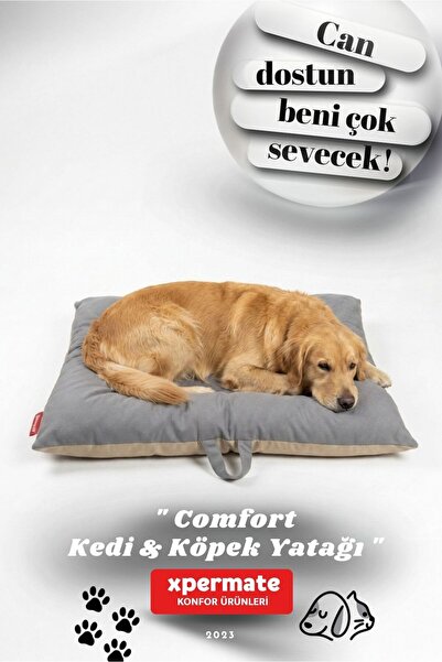 XPERMATE Köpek Minderi Köpek Yatağı Kedi Yatağı Çift Taraflı Yıkanabilir Antr...