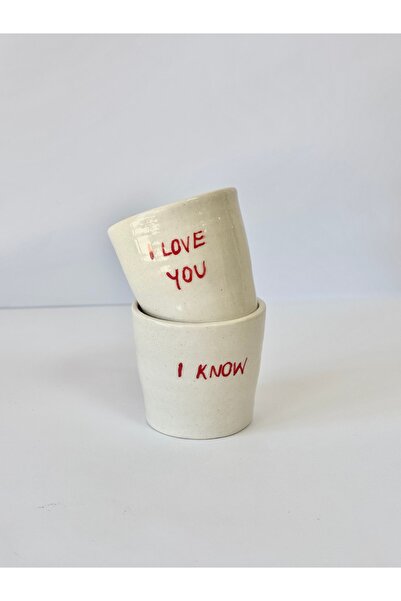 ı love you yazılı espresso fincanı