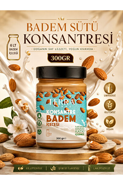 Glutensiz Badem Konsantresi İçeceği 300gr Terra Verde