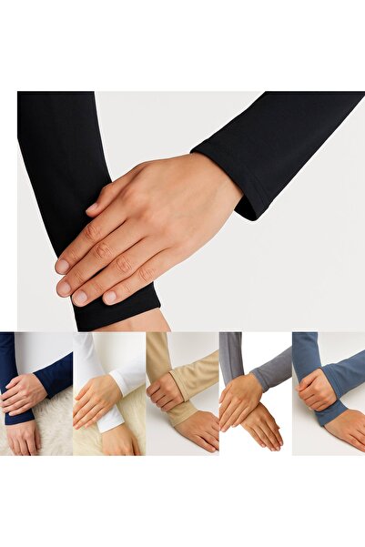 ALDAIYR 6 Pcs Hijab Sleeves Combed Cotton Prayer Sleeves Kol2908