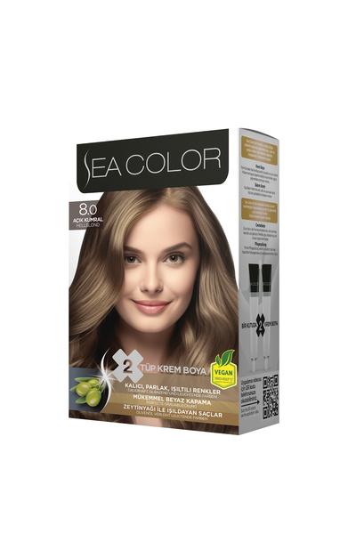 Sea Color Set Saç Boyası 8.0 Açık Kumral