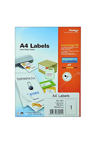 Formtec Label 6500/38x21mm Box -100 sheets