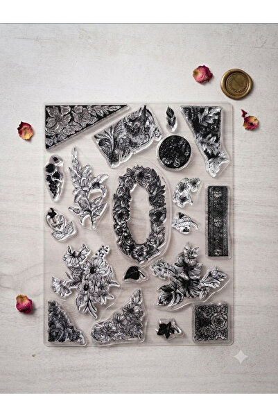 baddin aksesuar Stamp Silikon Şeffaf Bullet Journal Scrpbook Süsleme