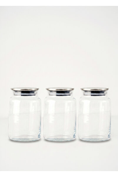 Bella Maison Jely Set of 3 Jars with Metal Lid 890 Cc