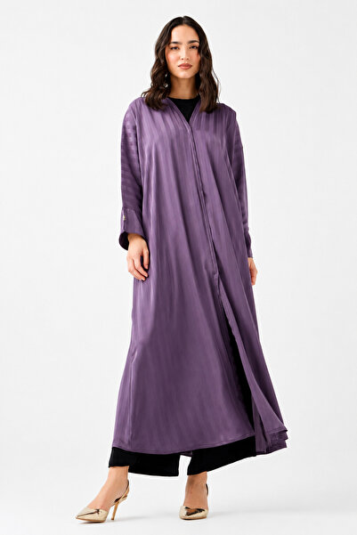 Azria Fashion Lilac Striped Abaya