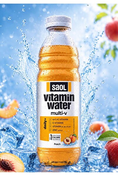 saol vitamin water Multi Vitaminli Su - Şeftali Aromalı Mineralli Su – Şekers...